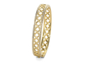 18kt yellow gold Lattice bracelet with .75 cts diamonds. Available in white, yellow, or rose gold.
