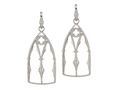 18kt white gold Gothic Window earring with 1.47 cts diamonds. Available in white, yellow, or rose gold.
