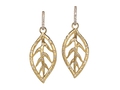18kt yellow gold Leaf earring with .67 cts diamonds. Available in white, yellow, or rose gold.
