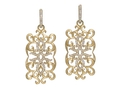 18kt yellow gold Montecarlo earring with .84 cts diamonds. Available in white, yellow, or rose gold.
